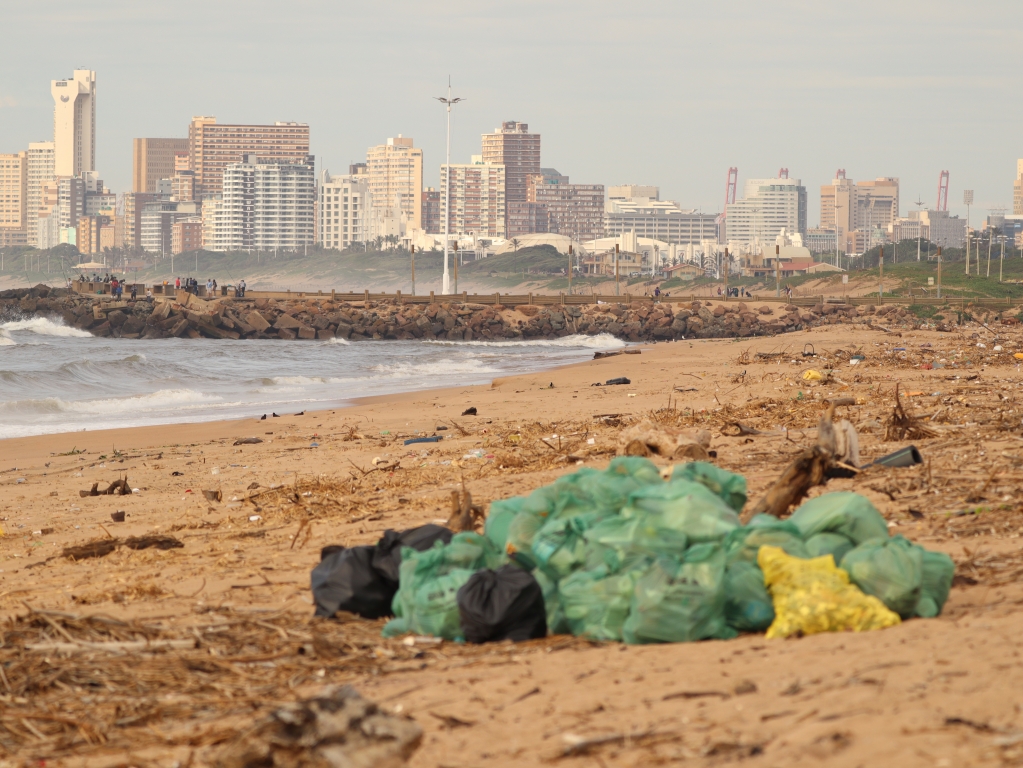 Waste collected at sea