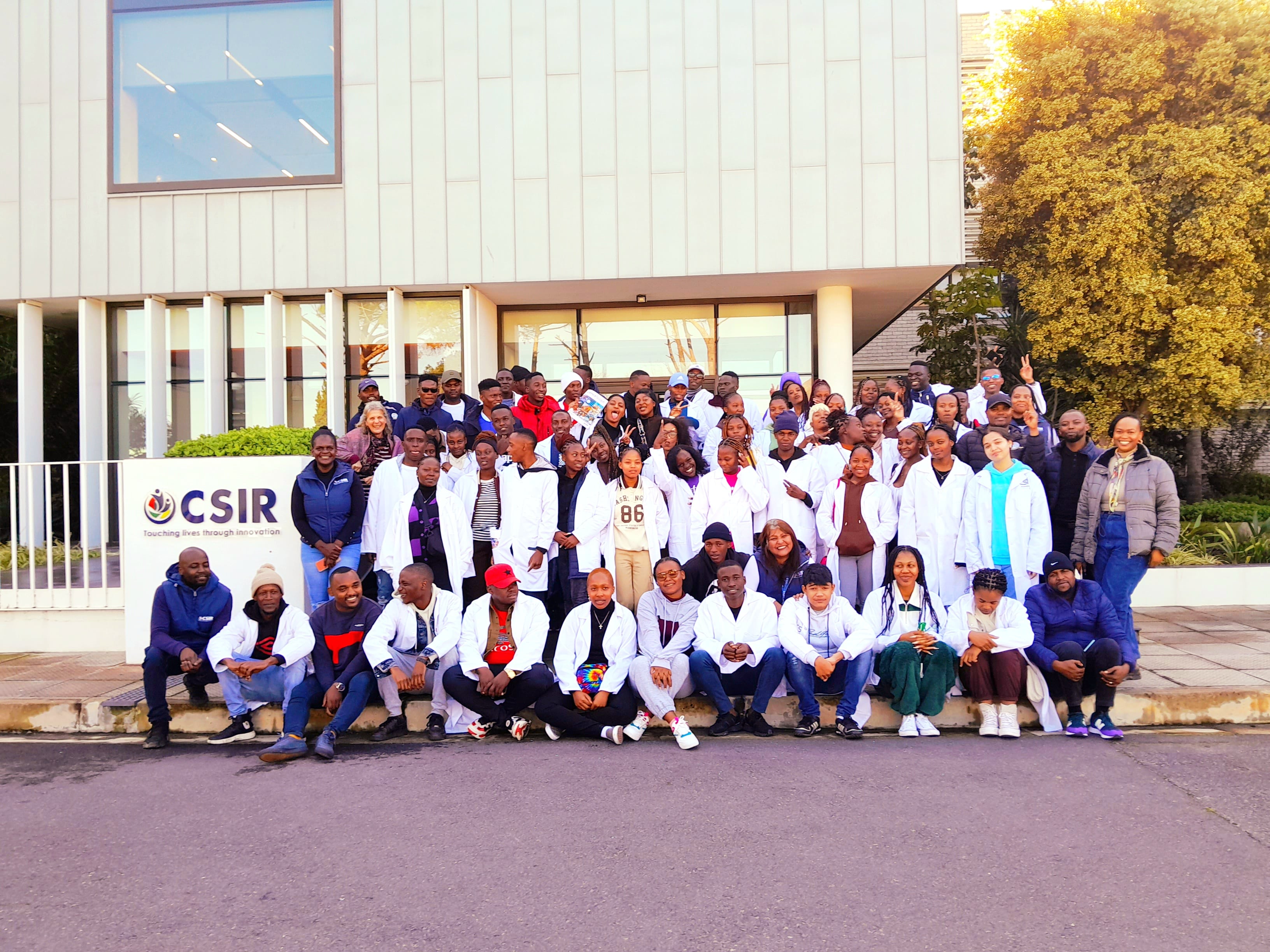 Students smiling for a picture