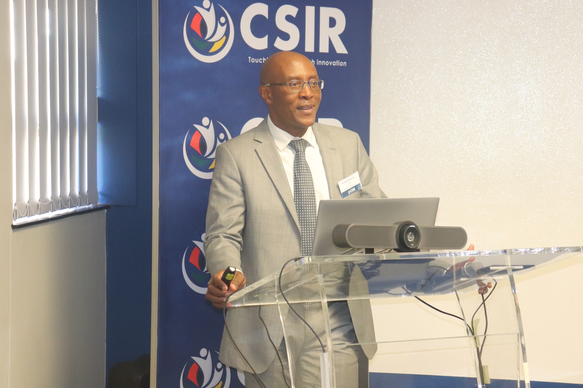 Person giving a presentation