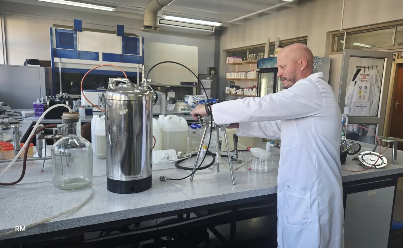 Scientist conducting an experiment