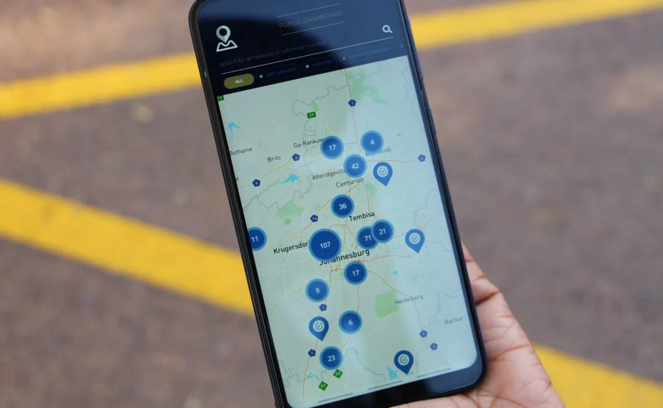 Screen of a mobile phone