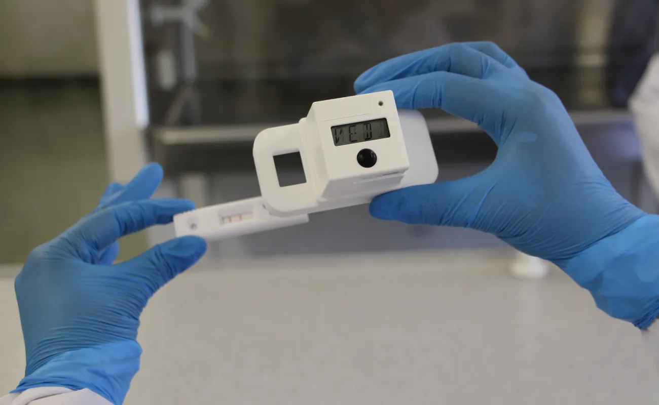 Man pointing at item