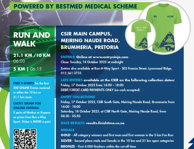 CSIR Road Race 2025 Flyer