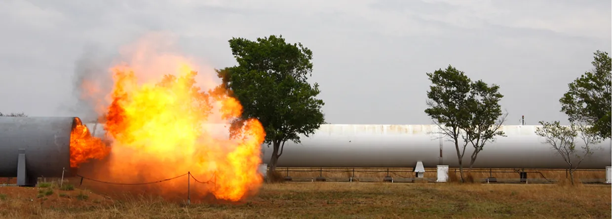 Fire explosion